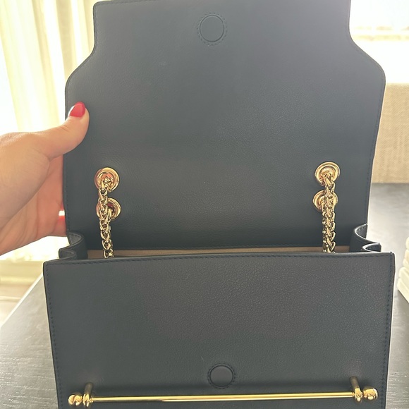 Strathberry East/West Navy Shoulder Bag - Picture 6 of 11